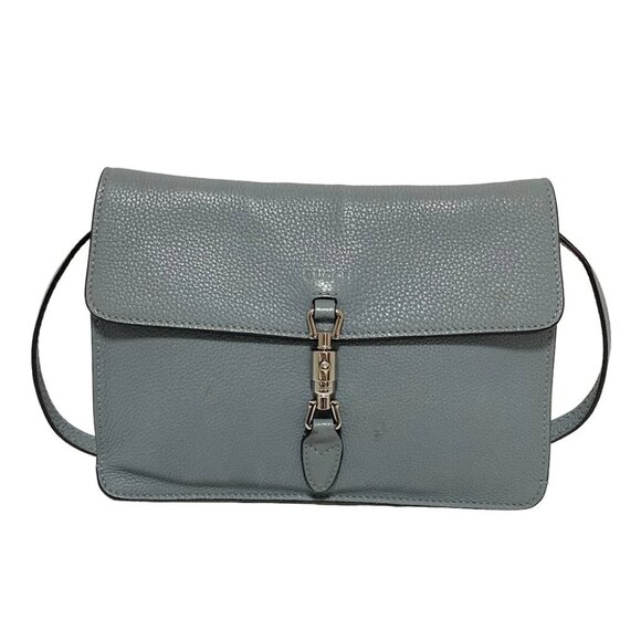 Auth GUCCI New Jackie 364435 Blue Leather - Shoulder Bag - Picture 1 of 8